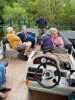 All aboard the boat.